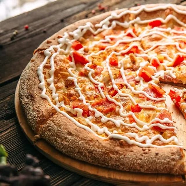 Chicken Bacon Ranch Pizza.