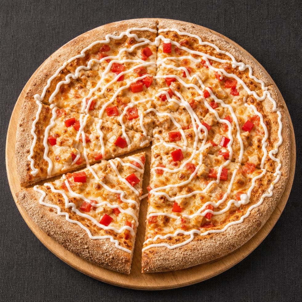 Chicken Bacon Ranch Pizza.