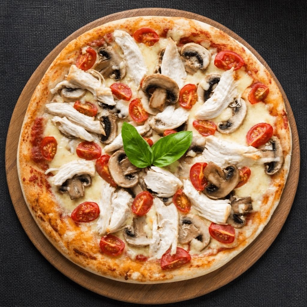 Chicken Piccata Pizza.