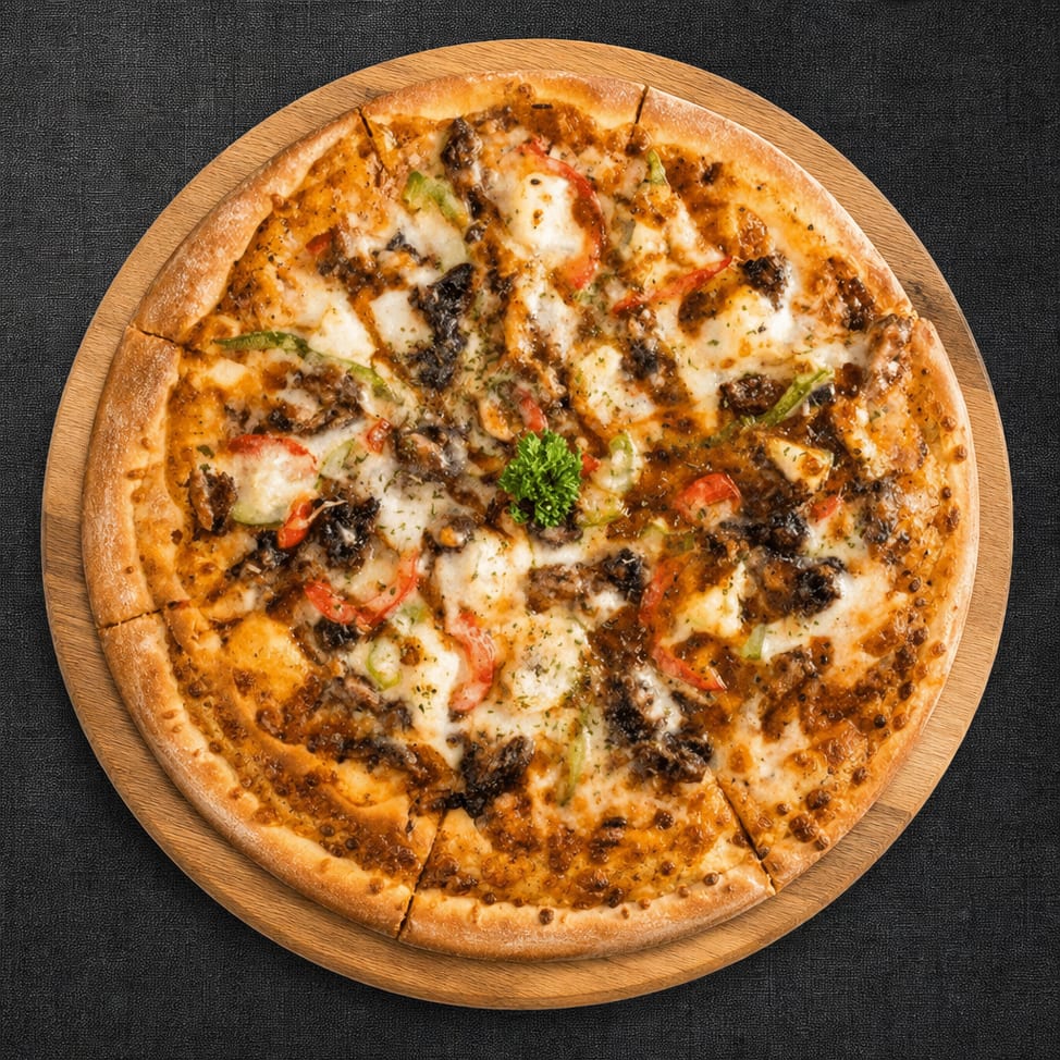 Cheeseburger Pizza.