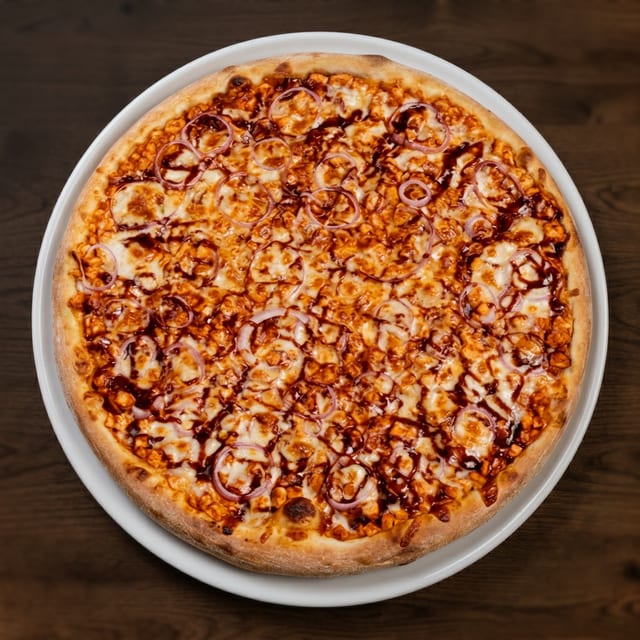 BBQ Chicken Classic Pizza.