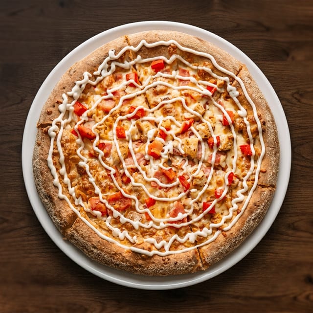 Chicken Bacon Ranch Pizza.