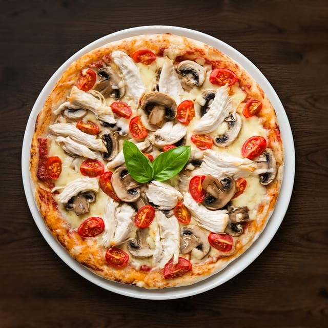 Chicken Piccata Pizza.